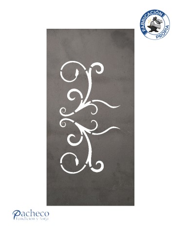 Celosía de hierro ornamento clásico estilo forja tradicional para cerramientos y separación de ambientes