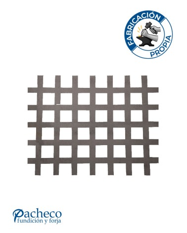 Panel decorativo de hierro simulación trenzada rectangular para barandillas y separación de ambientes