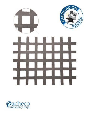 Panel decorativo de hierro simulación trenzada rectangular para barandillas y separación de ambientes