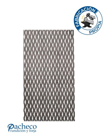 Panel de hierro deployé calado para cerramientos modernos, fachadas y protección exterior