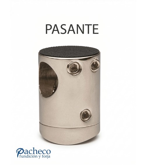 Conector de Acero Inoxidable 316 para Redondo 43 mm - 50,8 mm y Varilla en Brillo y satinado