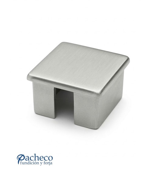 Tapón Cuadrado para Poste Cuadrado de Acero Inxoidable 316 Brillo y Satinado
