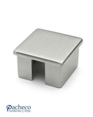 Tapón Cuadrado para Poste Cuadrado de Acero Inxoidable 316 Brillo y Satinado