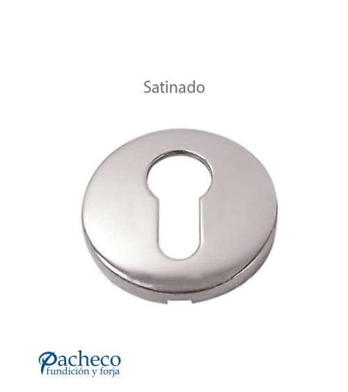 Bocallave redonda de inox 304 satinado para puertas interiores y de entrada