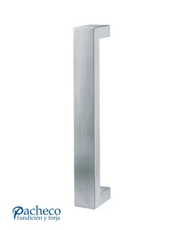Tirador de Acero Inoxidable AISI304 Satinado para Exterior Pletina de 40x20 mm