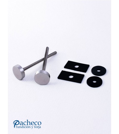 Tirador de Acero Inoxidable AISI304 Satinado para Exterior Pletina de 40x20 mm