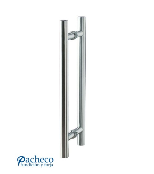 Tirador de Acero Inoxidable AISI304 Satinado Redondo Doble Redondo de 25 mm o 32 mm