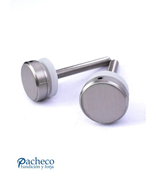 Tirador de Acero Inoxidable AISI304 Satinado Exterior Desplazado Redondo de 30 mm