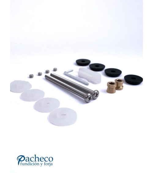 Tirador Negro de Acero Inoxidable AISI304 Satinado Doble Redondo de 25 mm