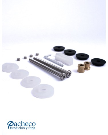 Tirador Negro de Acero Inoxidable AISI304 Satinado Doble Redondo de 25 mm