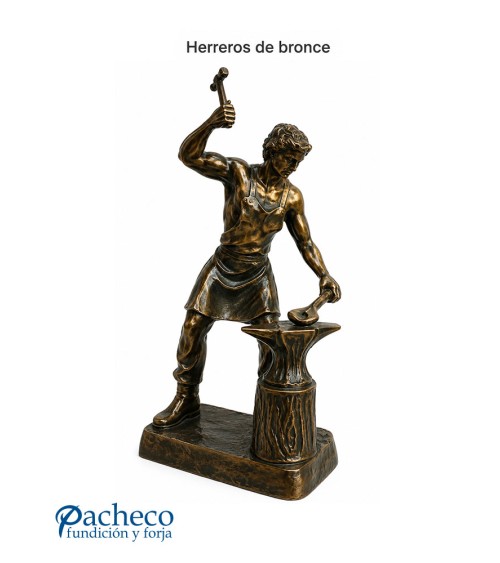 Escultura de bronce de herrero 285x140mm
