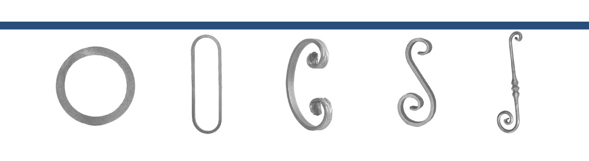 VOLUTAS, CARACOLAS, ESES Y AROS DE HIERRO FORJADO