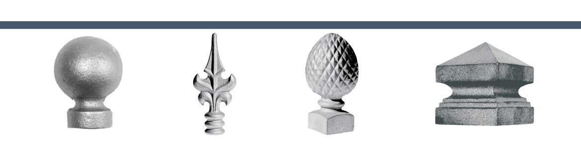 REMATES, LANZAS Y BOLAS DE HIERRO FUNDIDO