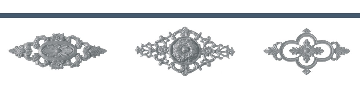 PLAFONES Y ROSETONES DE HIERRO FUNDIDO