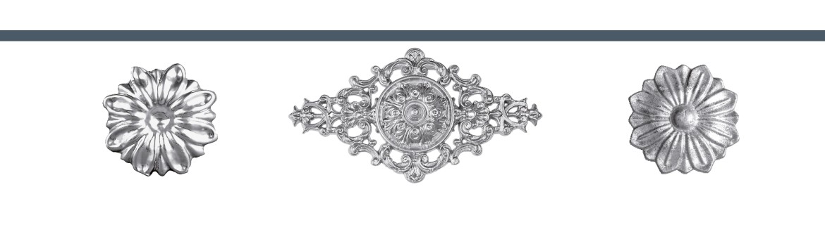 PLAFONES Y ROSETONES DE ALUMINIO FUNDIDO