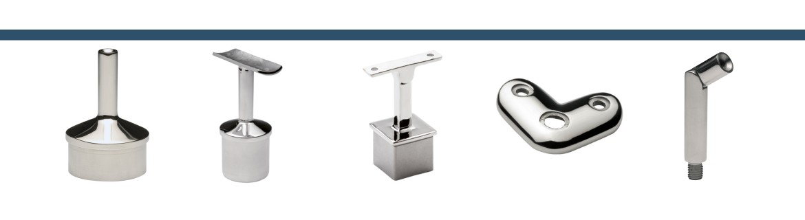 SOPORTES DE ACERO INOXIDABLE PASAMOS DE BARANDILLA