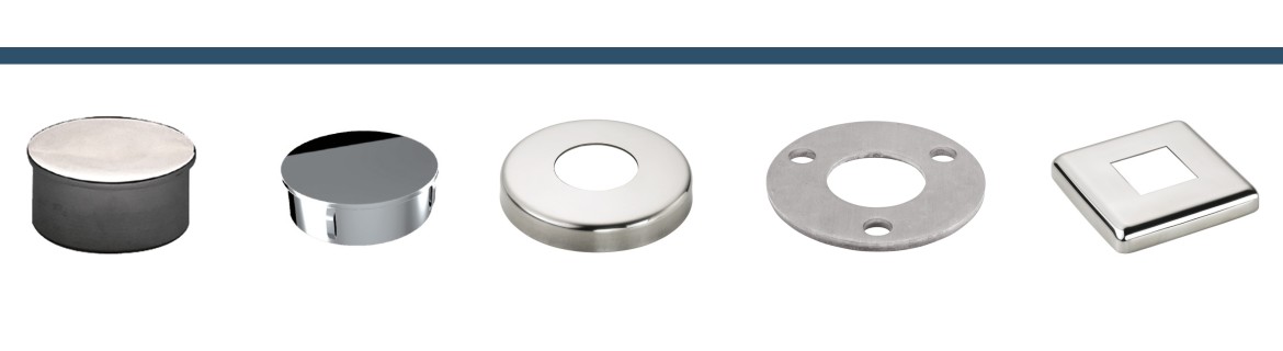 TAPONES, PLACAS Y EMBELLECEDORES DE ACERO INOXIDABLE