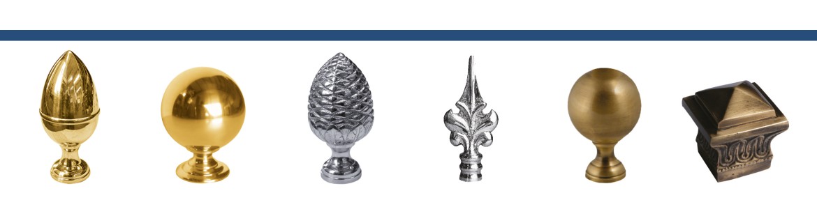 REMATES, LANZAS Y BOLAS DE LATÓN