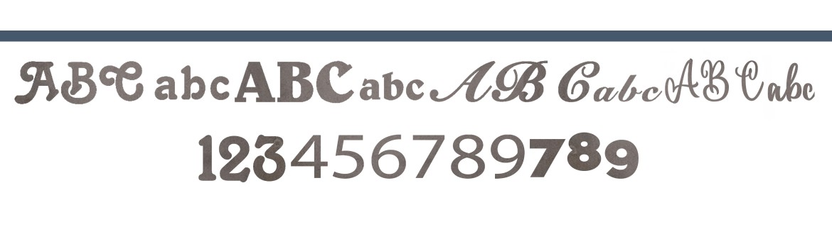 LETRAS Y NÚMEROS CORTE LÁSER